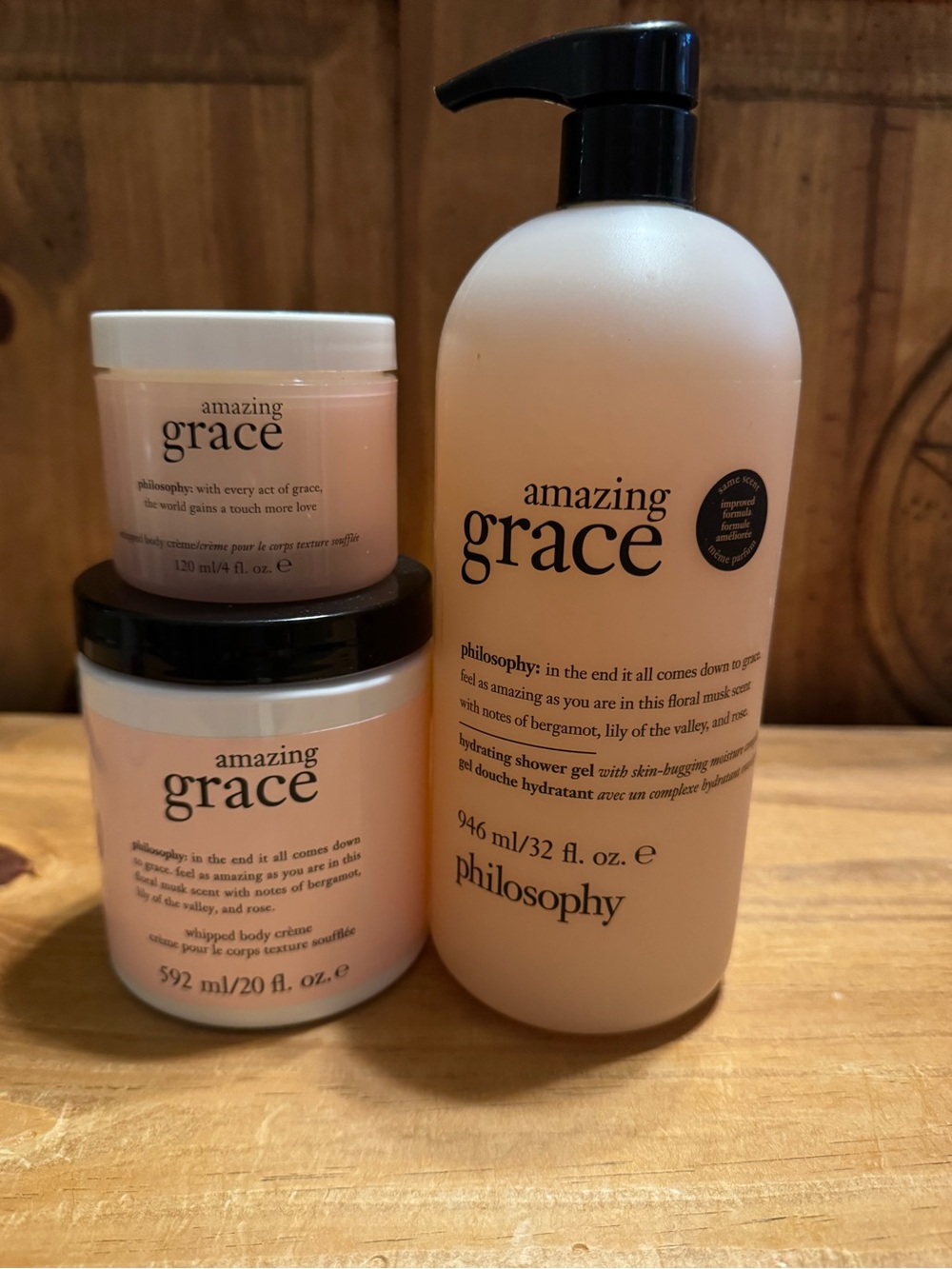 Philosophy Amazing Grace Shower Gel, Large and Small Whipped Body Creme